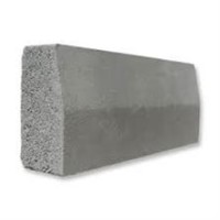 50 x 20 x 10 cm normal çimentolu beton bordür, Karakterislik eğilme dayanımı ≥ 3,5 Mpa
