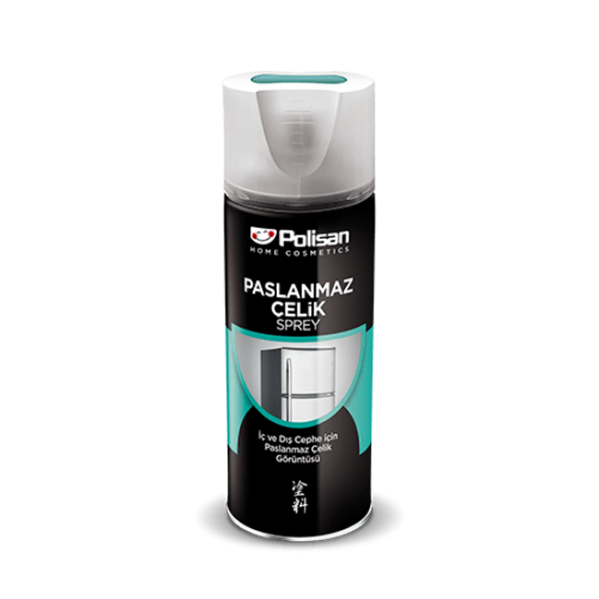 Polisan - Paslanmaz Çelik Sprey - Sprey Boya