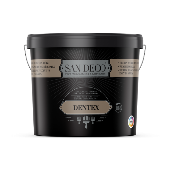 San Deco - Dentex - Silikon Katkılı ve Akrilik Esaslı Yarı Mat Dış Cephe Boyası