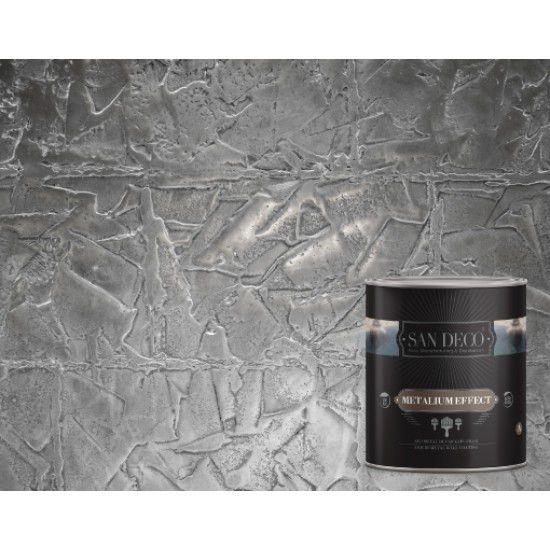 San Deco - Metalium Effect - Üç Bileşenli - Sıvı Metal Dekoratif Kaplama