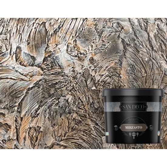 San Deco - Mirzasto - Metalik ve Sedef Gölge Efektli Yoğun Kıvamlı Dekoratif Kaplama