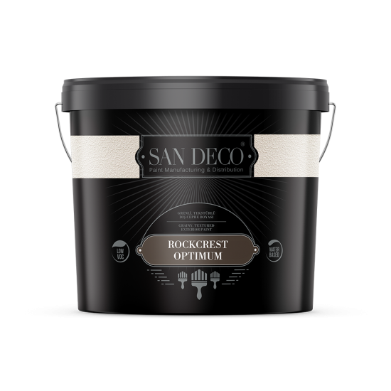 San Deco - Rockcrest Optimum - Grenli ve Tekstürlü Dış Cephe Boyası